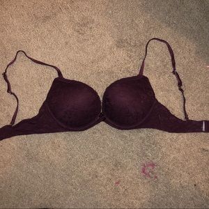 +2 cup maroon bra